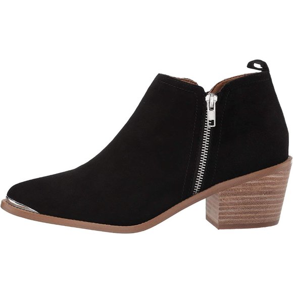 DV by Dolce Vita Odette Suede Leather Ankle Boots Booties Black Size 9 NIB - Picture 2 of 4